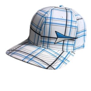 PLAID FAST BACK FITTED HAT